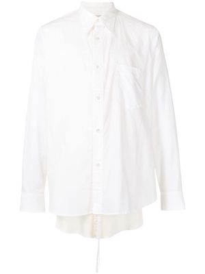 Bed J.W. Ford layered-detail cotton shirt - White