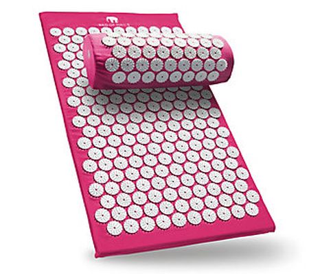 Bed of Nails Acupressure Pillow and Mat Set