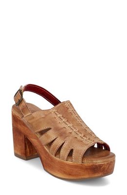 Bed Stu Fontella Platform Sandal in Tan Rustic