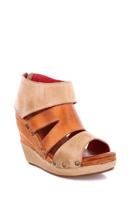 Bed Stu Jacey II Wedge Sandal in Oats Pecan Rustic