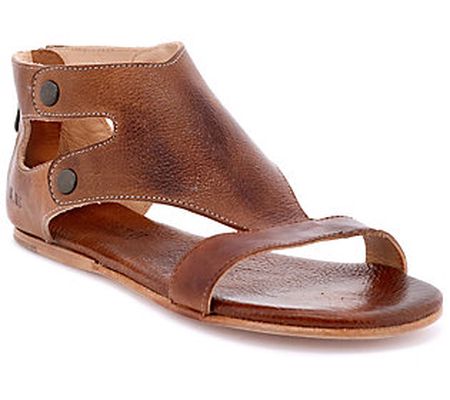 BED STU Leather Cutout Back-Zip Sandals - Soto