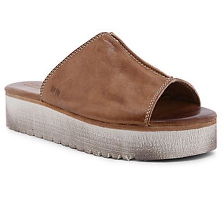 BED STU Leather Platform Slide Sandals - Fairle e II