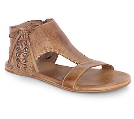 Bed Stu Leather Side Zip Sandals - Nina