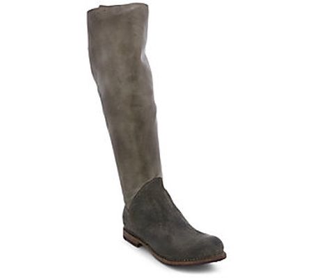 BED STU Tall Leather Lace Back Boots - Manchest er