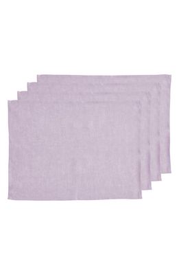 Bed Threads 4-Pack Linen Placemats in Lilac