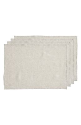 Bed Threads 4-Pack Linen Placemats in Oatmeal