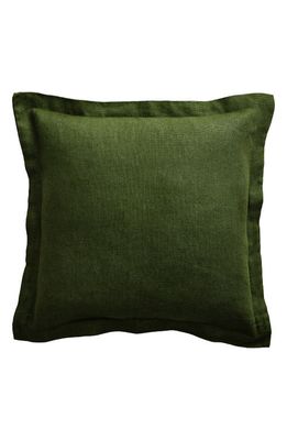 Bed Threads French Linen Accent Pillow Cover in Olive