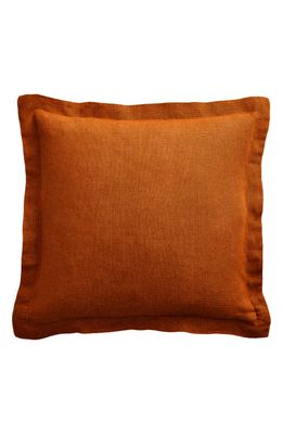 Bed Threads French Linen Accent Pillow Cover in Rust