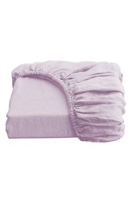 Bed Threads Linen Fitted Sheet in Purple