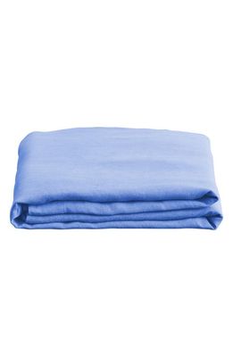 Bed Threads Linen Flat Sheet in Blue Tones