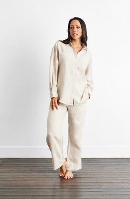 Bed Threads Linen Lounge Pants in Oatmeal