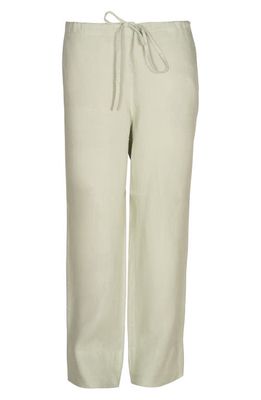 Bed Threads Linen Lounge Pants in Sage
