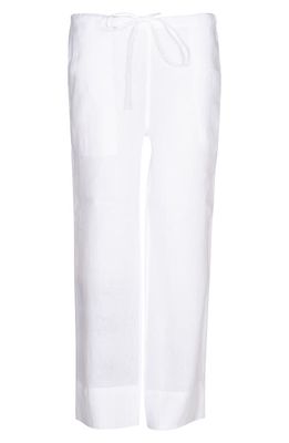 Bed Threads Linen Lounge Pants in White