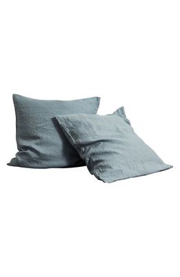 Bed Threads Set of 2 French Linen Euro Pillowcases in Mineral