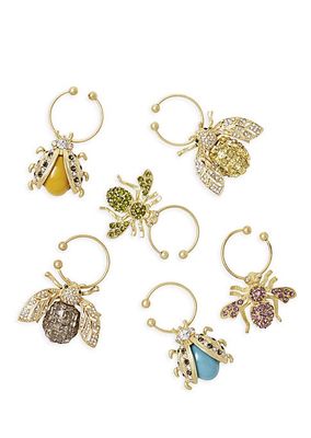 Bedazzled Bee Wine Charms 6-Piece Set