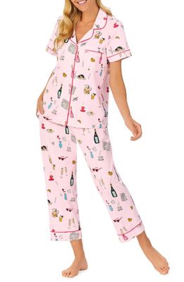 BedHead Pajamas Classic Crop Pajamas in Lets Do Brunch