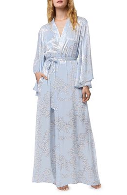 BedHead Pajamas Floral Print Silk Robe in Renee Blossom