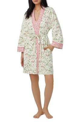 BedHead Pajamas Floral Stretch Organic Cotton Jersey Robe in Nellie
