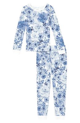 BedHead Pajamas Kids' Fitted Two-Piece Pajamas in Winter Blooms