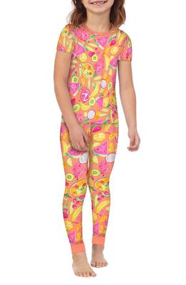 BedHead Pajamas Kids' Two-Piece Fitted Pajamas in Fruit Punch