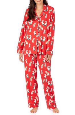 BedHead Pajamas Long Sleeve Print Pajamas in Sweet Hearts