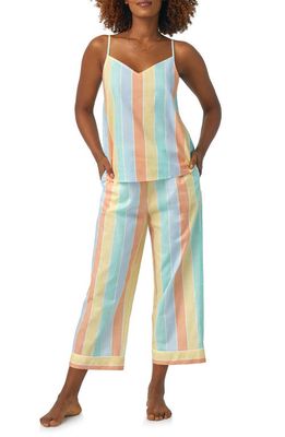 BedHead Pajamas Organic Cotton Capri Pajamas in Sunset Stripe