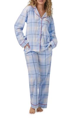 BedHead Pajamas Print Cotton Flannel Pajamas in Peaceful Plaid
