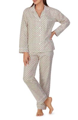 BedHead Pajamas Print Organic Cotton Poplin Pajamas in Palm Geo