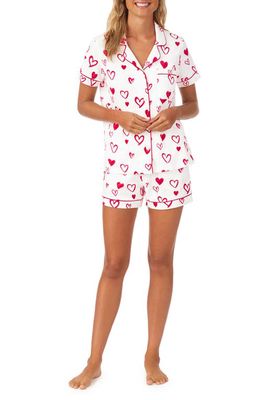 BedHead Pajamas Print Short Pajamas in Love Is In The Air