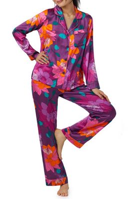 BedHead Pajamas Print Silk Pajamas in Evening Bloom
