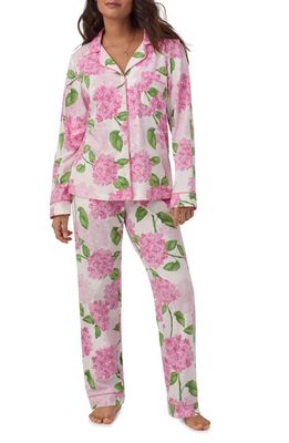 BedHead Pajamas Print Stretch Organic Cotton Jersey Pajamas in Grand Hydrangea