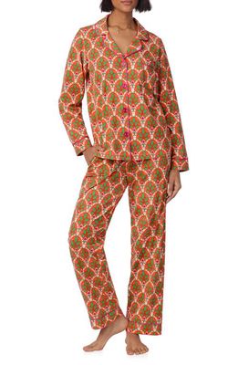 BedHead Pajamas Print Stretch Organic Cotton Jersey Pajamas in Tangier Tile 