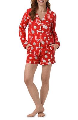 BedHead Pajamas Print Stretch Organic Cotton Jersey Short Pajamas in Adornments
