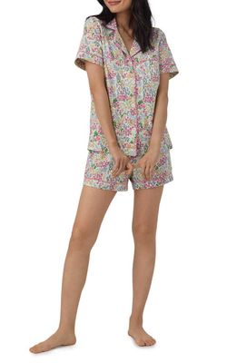 BedHead Pajamas Print Stretch Organic Cotton Jersey Short Pajamas in Cottage Garden