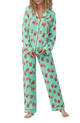 BedHead Pajamas Print Stretch Organic Cotton Pajamas in Perfect Match