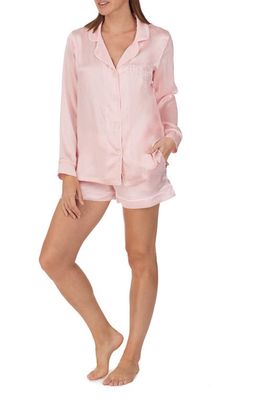 BedHead Pajamas Silk Short Pajamas in Ice Pink