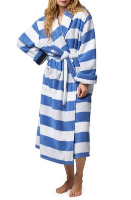 BedHead Pajamas Stripe Cotton Terry Robe in Seaside Stripe