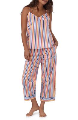 BedHead Pajamas Stripe Crop Organic Cotton Pajamas in Maritime Stripe