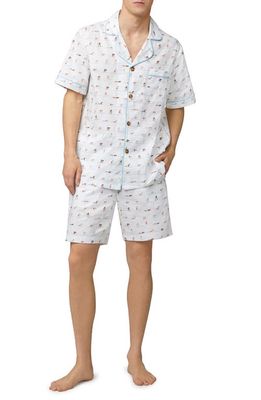BedHead Pajamas Surf's Up Print Organic Cotton Short Pajamas in Surfs Up