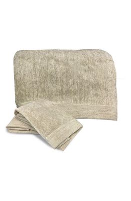 BedVoyage Melangé 3-Piece Bath Sheet and Hand Towels Set in Sand