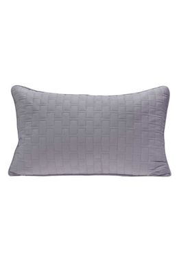BedVoyage Quilted Throw Pillow in Platinum