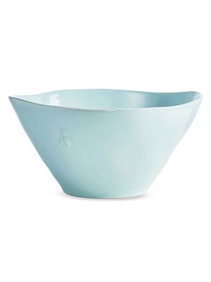 Bee Ceramic Salad Serving Bowl - Blue