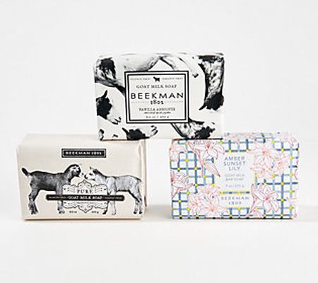 Beekman 1802 9-oz Goat Milk Bar Soap 3-pc Collection