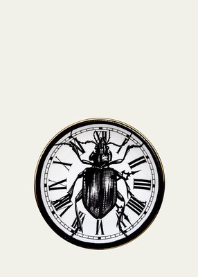 Beetle Clock Dinner Plate