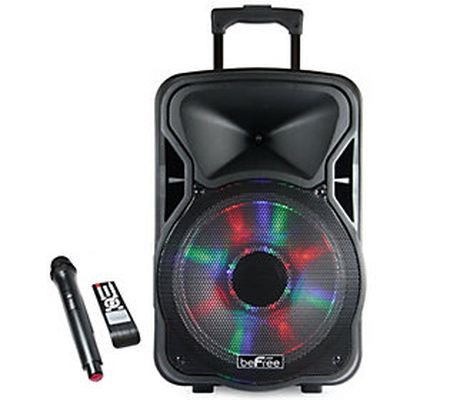 beFree Sound 15" Bluetooth Party Speaker with L ights