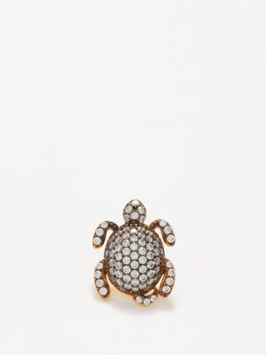 Begüm Khan - Il Serdarino 24kt Gold-plated Single Earring - Womens - Crystal