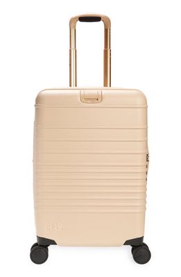 Béis The 21-Inch Carry-On Roller in Beige 