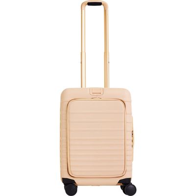 Béis The 21-inch Front Pocket Carry-On Roller in Beige 