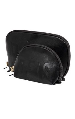 BEIS The Cosmetic Pouch Set in Black.