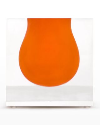 Bel Air Orange Mini Scoop Vase